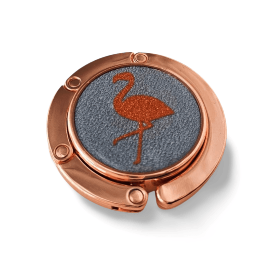 Pink Flamingo Purse hook - hooked DXB