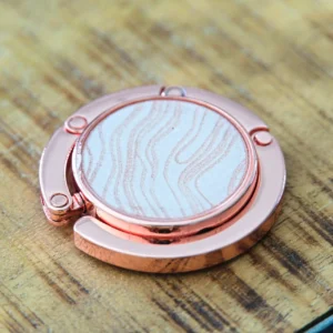 Purse Hook woodgrain rose