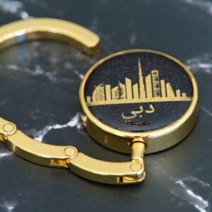 Purse hook Dubai skyline