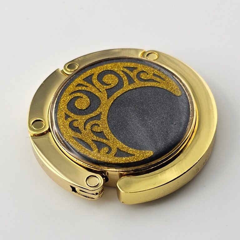 Purse hook crescent black