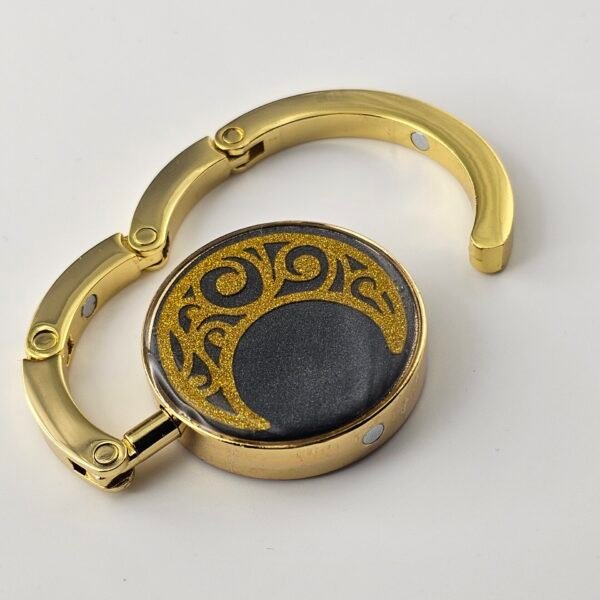 Purse hook crescent black
