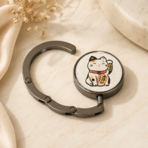 Purse hook maneki-neko