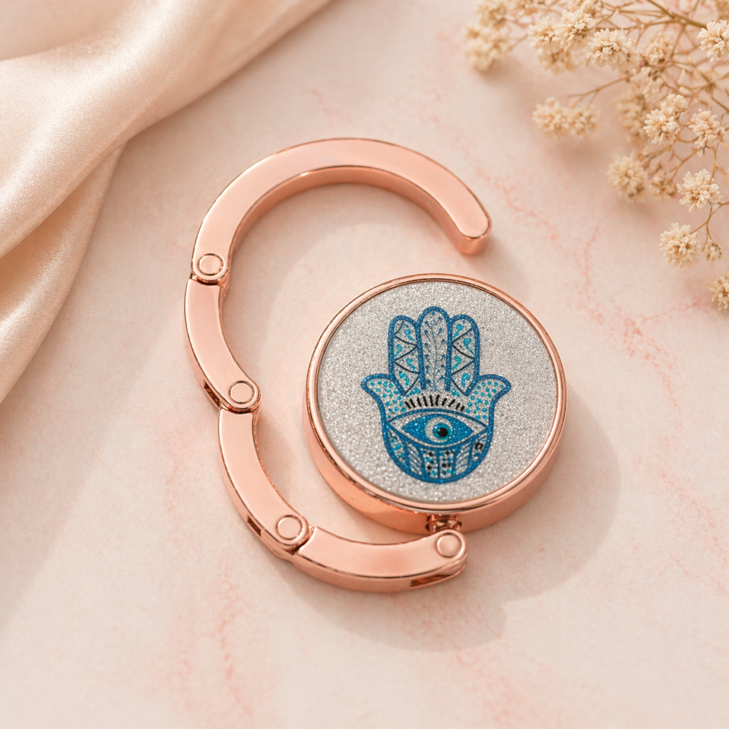 Purse hook Hamsa