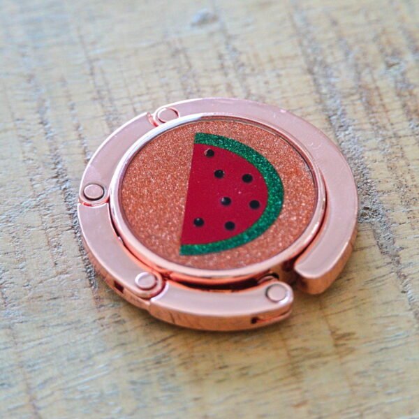 Purse hook watermelon rose