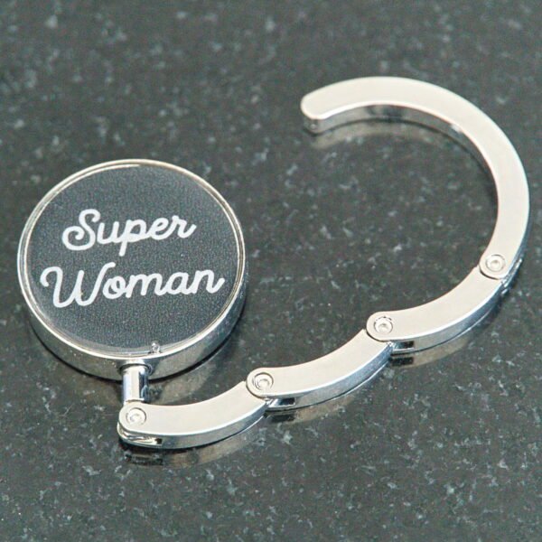 Purse hook superwoman