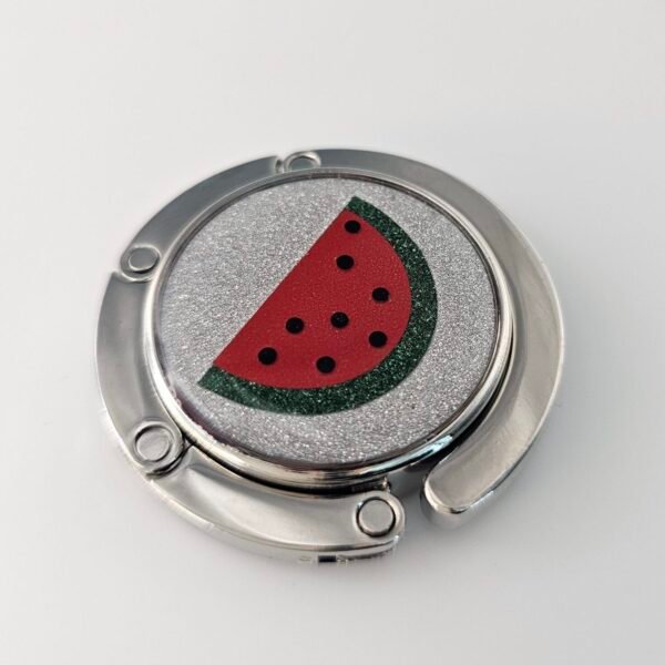 Purse hook watermelon silver