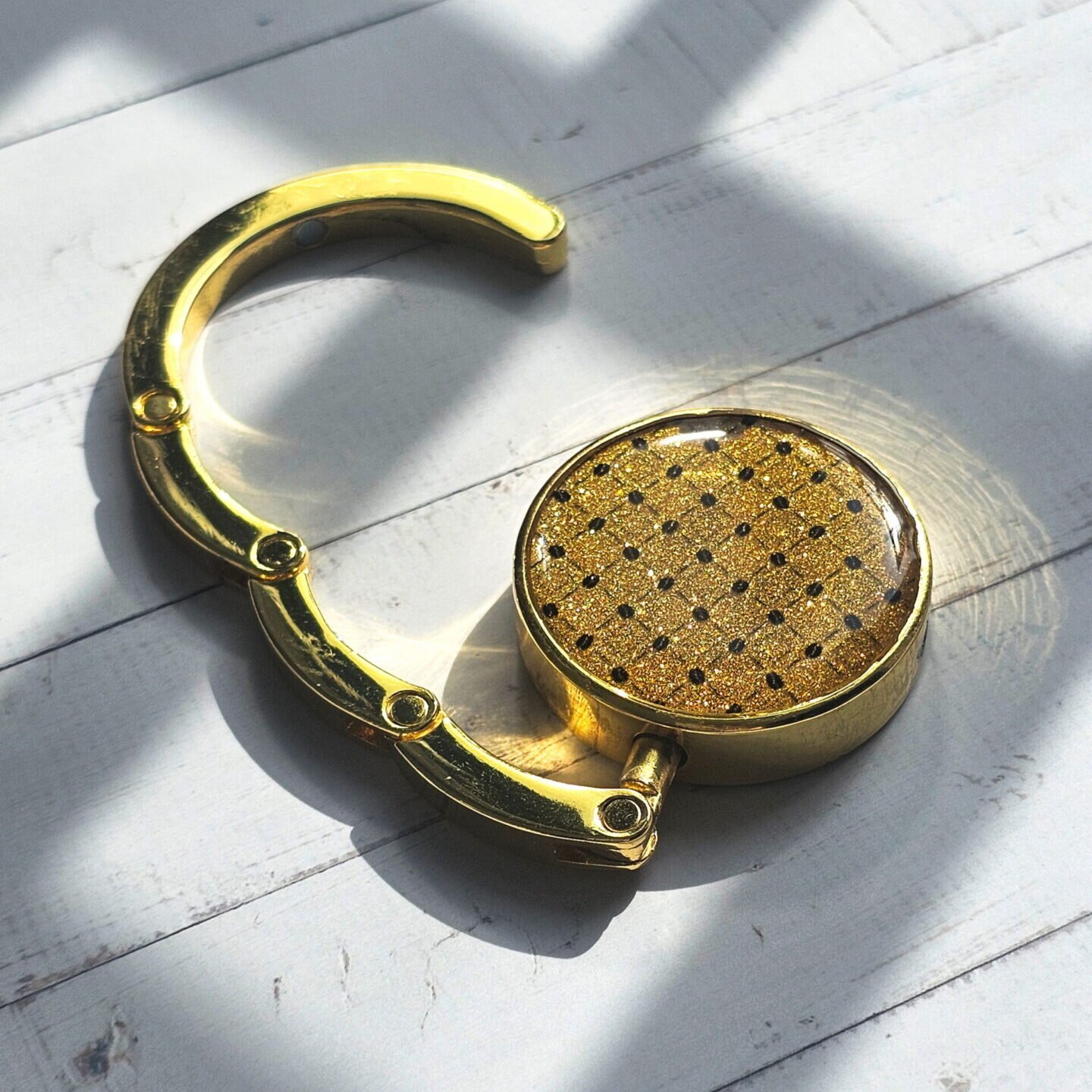 Purse Hook Arabesque Dots